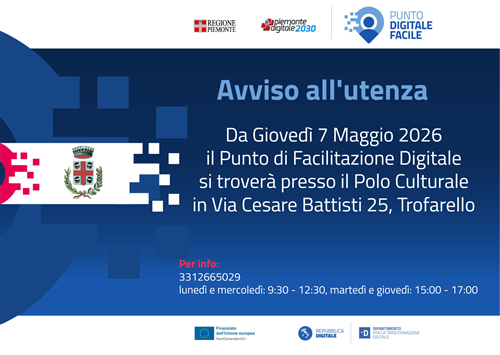 Avviso all'utenza