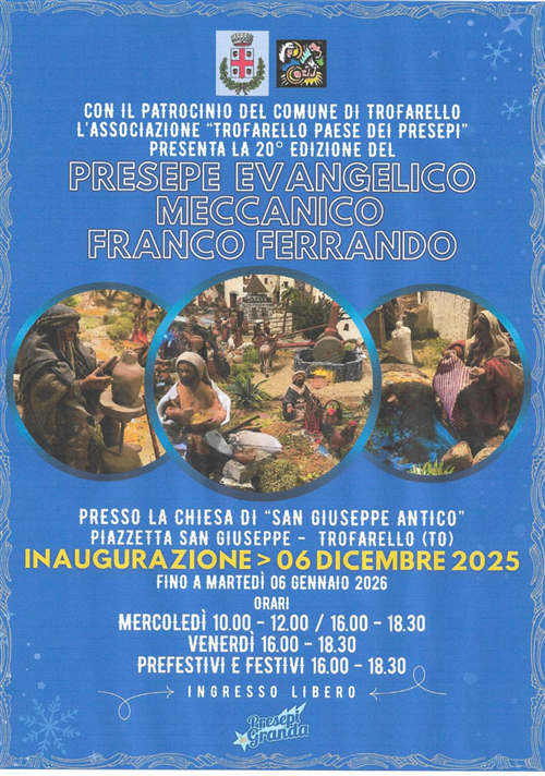 Presepe Evangelico Meccanico Franco Ferrando 20ª edizione