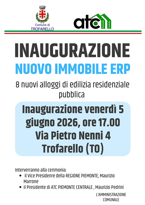 Inaugurazione nuovo immobile ERP
